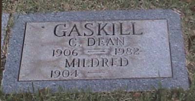 Gaskill, C. Dean and Mildred