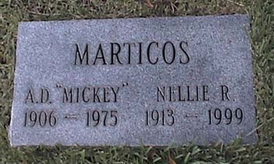 MARTICOS A. D. "Mickey" Nellie R.
