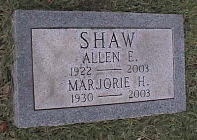 SHAW Allen E & Marjorie H.