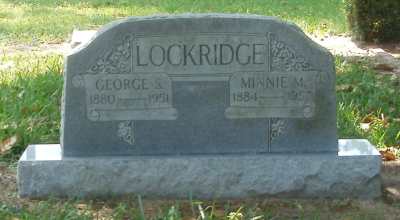 George S and Minnie M Lockridge