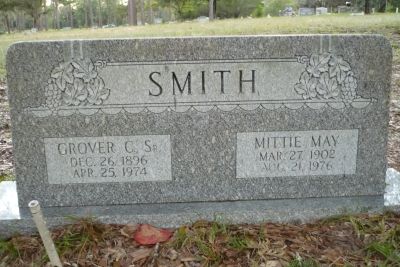 Grover C Sr. & Mittie May Smith