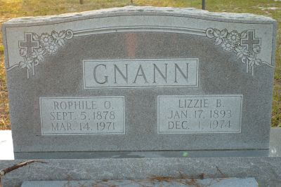 Rophill O & Lizzie B Gnann