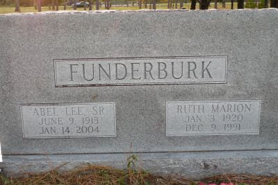 Abel Lee Sr & Ruth Marion Funderburk