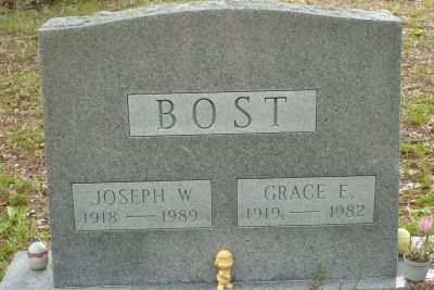 Joseph W & Grace E Bost