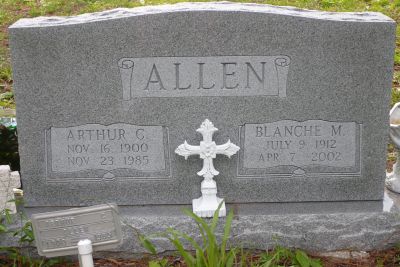 Arthur G & Blanche M Allen