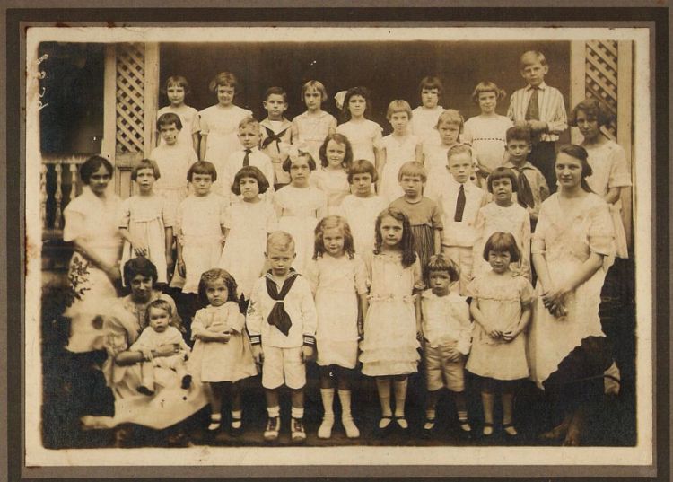 Group of children and adults