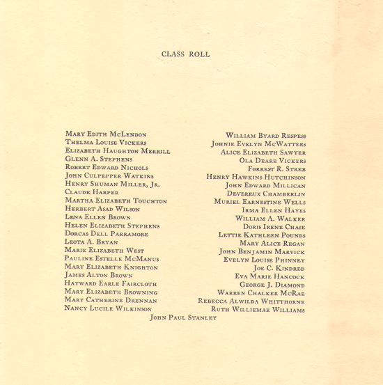 1932 Graduation Class